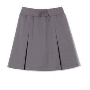 French Toast School Uniform Grey Pull-On Kick Pleat Performance Skort, 5